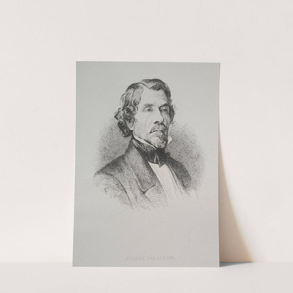 Eugène Delacroix (1800s) by Jean Francois Gigoux