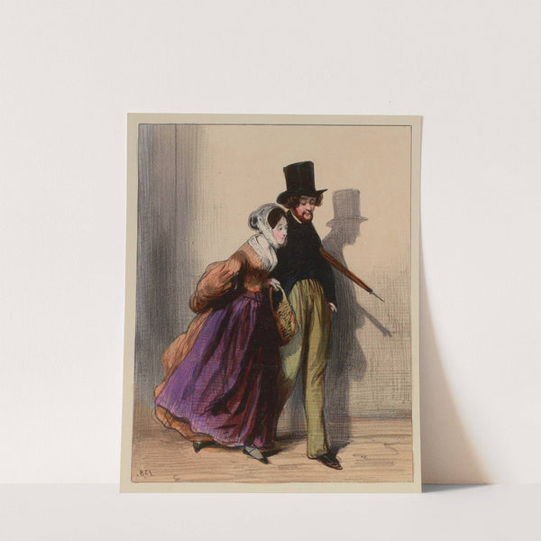 Eugène et sa petite. (1840-1841) by Paul Gavarni