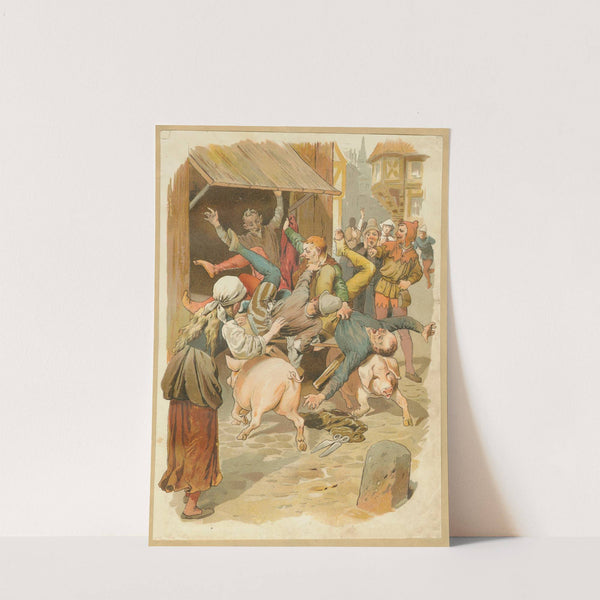 Eulenspiegel in a fracas (1904) by Eugen Klimsch