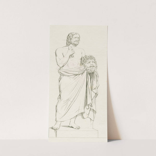 Euripides with mask and scroll (1829 - 1838)