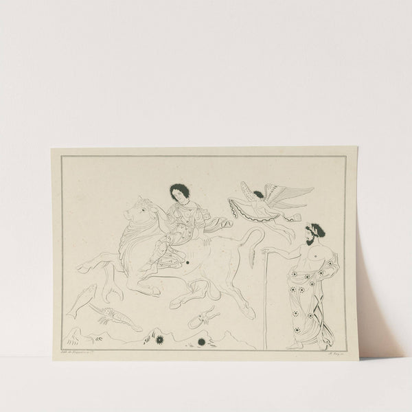 Europa riding on the bull through the sea (1844-1861) by A. Rey