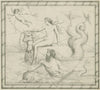 Europa riding on the bull through the waves, led by Poseidon (1872 - 1887)