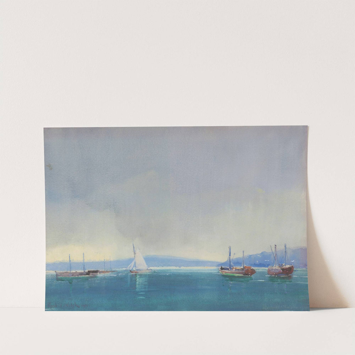 Evening after rain, Auckland by Alfred Walsh