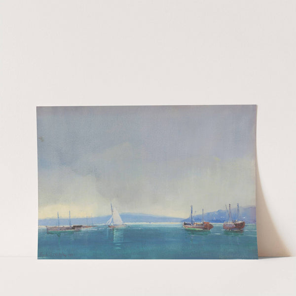 Evening after rain, Auckland by Alfred Walsh