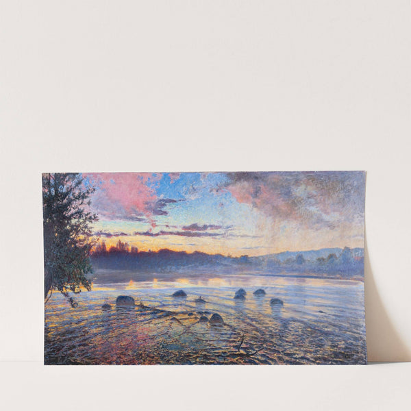 Evening at Motala River (1894) by Axel Fahlcrantz