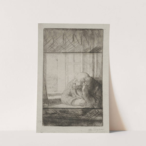 Evening at the Window (1884) by Alphonse Legros