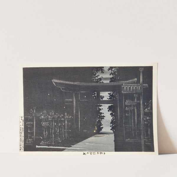 Evening at Tōshōgū Shrine, Ueno, Tokyo by Kobayashi Kiyochika