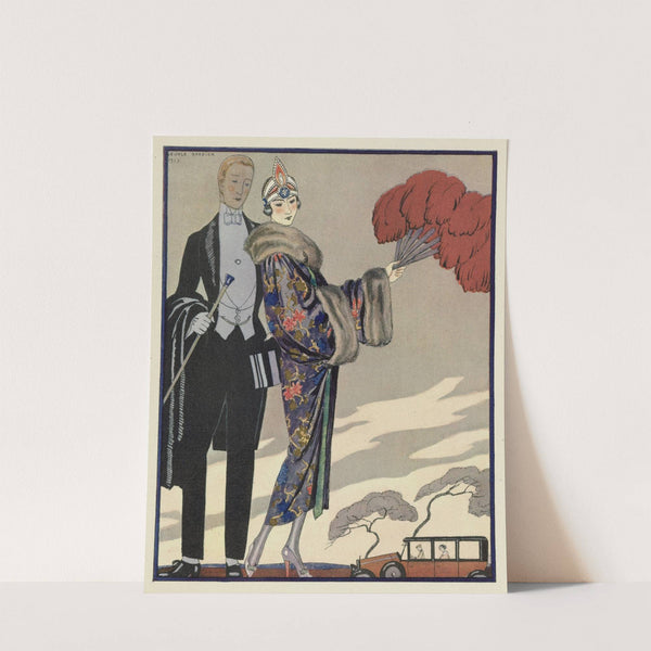 Evening Attire.. (1923) by George Barbier