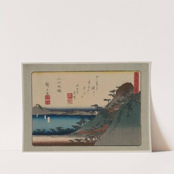 Evening Bell at Mii Temple, from the series Eight Views of Omi Province (late 1830s or early 1840s) by Andō Hiroshige
