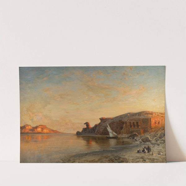 Evening in Egypt by the Nile at Gebel es-Silsila by Ernest Karl Eugen Koerner