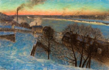 Evening in February, Riddarfjärden (Stockholm)