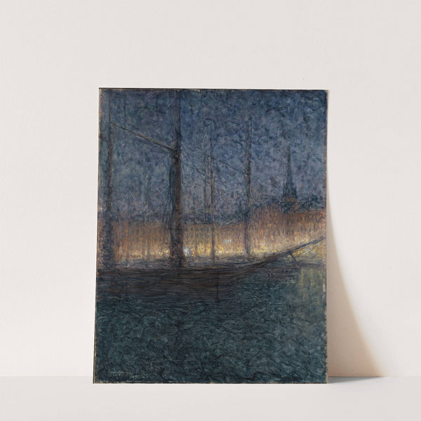 Evening in Kornhamnstorg, Stockholm (1897) by Eugène Jansson