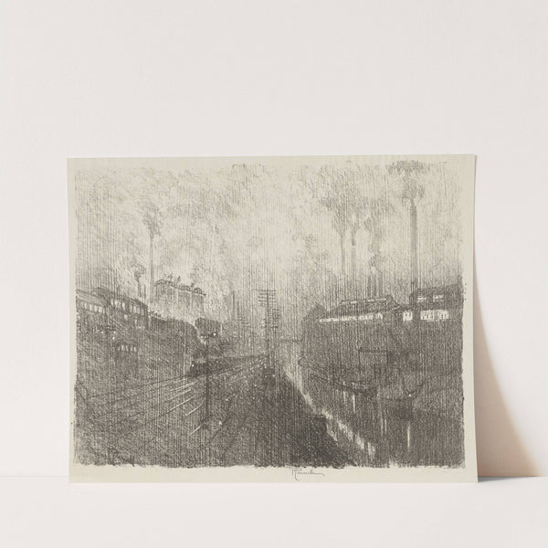 Evening in the Munitions Country by Joseph Pennell