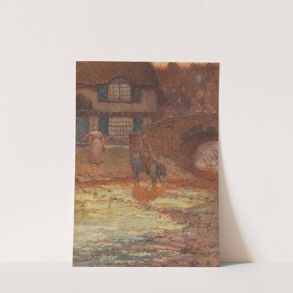 Evening in the village by Frederick Walker