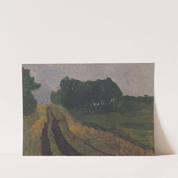 Evening landscape by Paula Modersohn-Becker