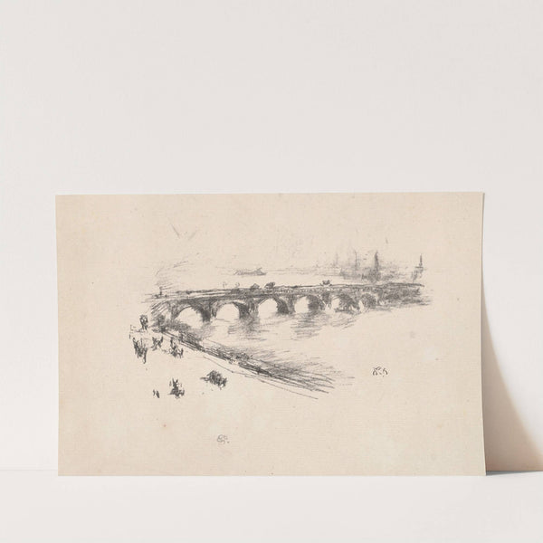 Evening, Little Waterloo Bridge (1896) by James Abbott McNeill Whistler