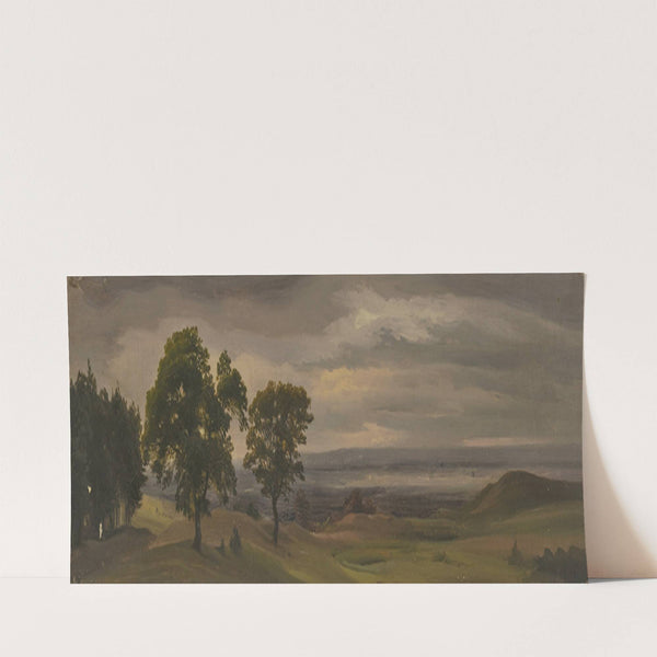 Evening meadow landscape by Jakob Becker