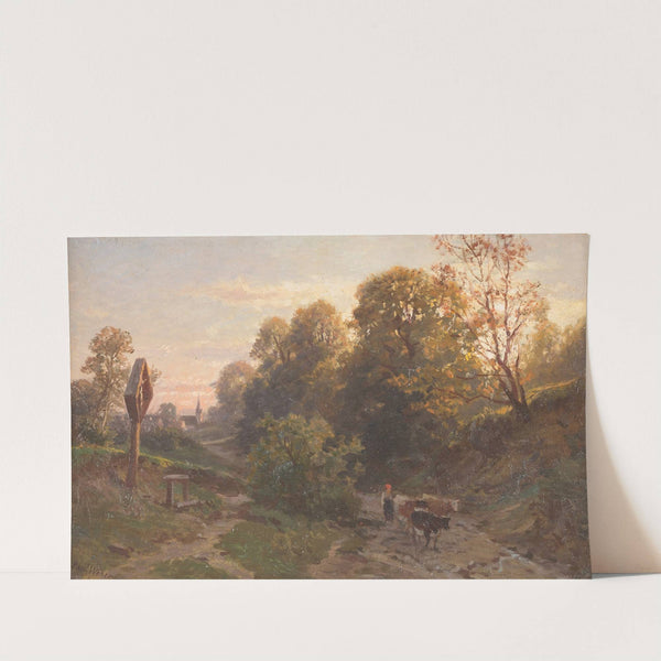 Evening on the countryside by Paul Weber