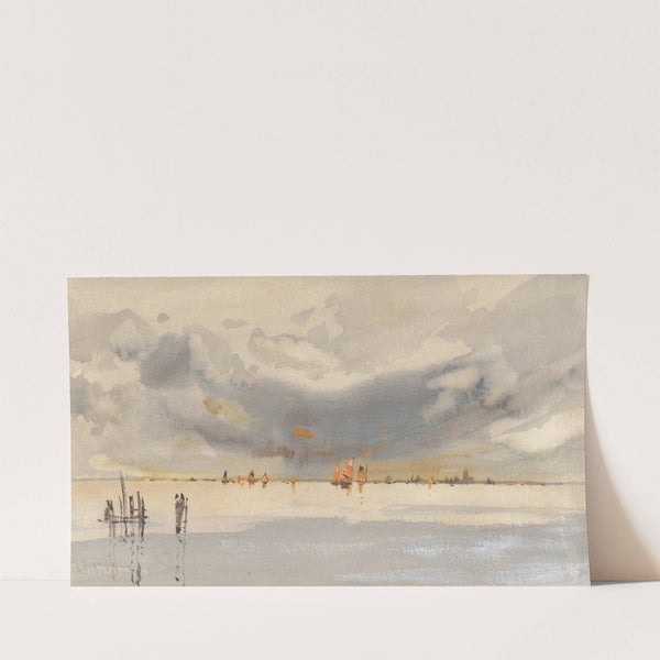 Evening on the Lagoon, Venice by Hercules Brabazon Brabazon