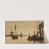Evening on the Maas (1884) by Charles Adams Platt