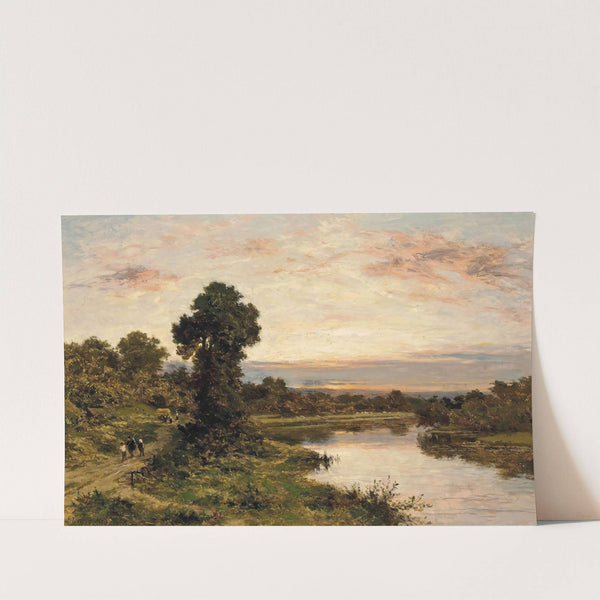 Evening On The Thames At Shillingford (1905) by Benjamin Williams Leader