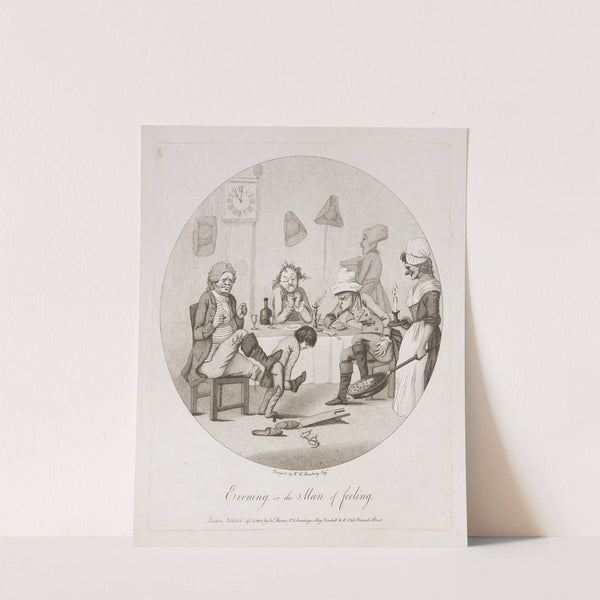 Evening, or the man of feeling (1802) by Thomas Rowlandson