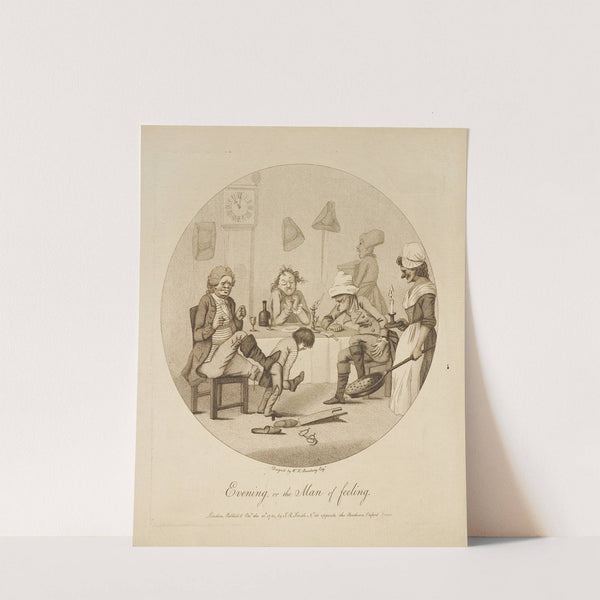 Evening, or the man of feeling (1781) by Thomas Rowlandson