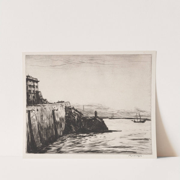 Evening, Port of Genoa (1915) by Muirhead Bone