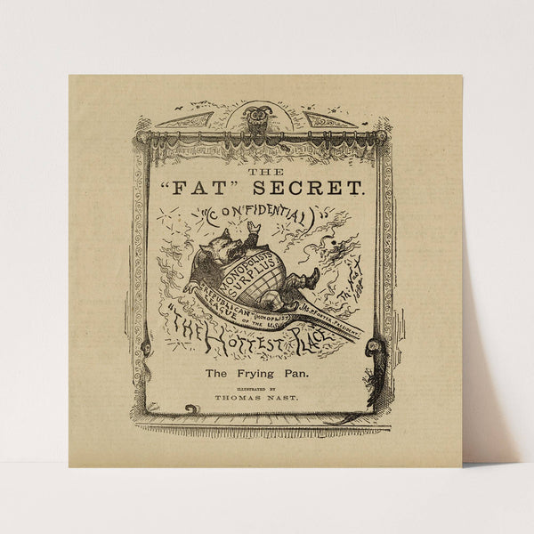 Evening Post, p. 8; The frying pan (1888) by Thomas Nast