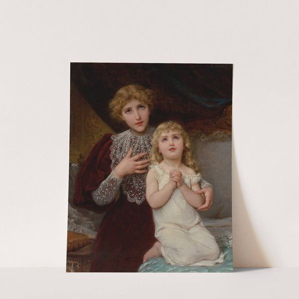 Evening prayer (circa 1895) by Émile Munier