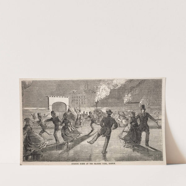 Evening Scene at the Skating Park, Boston (1859) by Winslow Homer