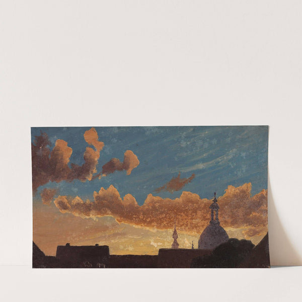 Evening Sky over Dresden (1844) by Knud Baade