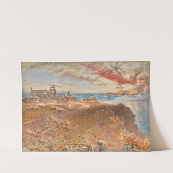 Evening, St Hilda’s Abbey, Whitby, Yorkshire (1894) by Albert Goodwin