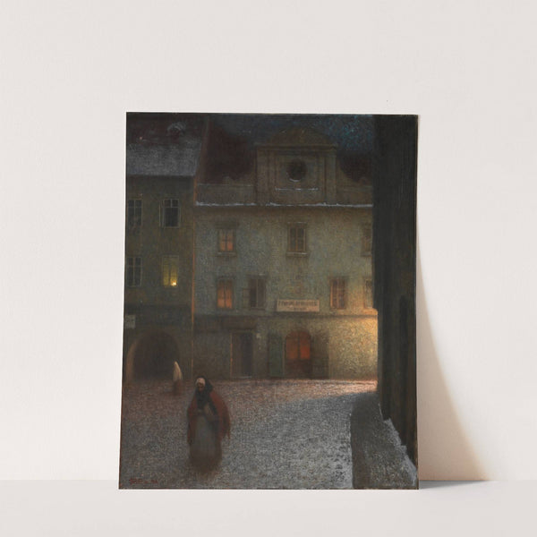 Evening Street by Jakub Schikaneder