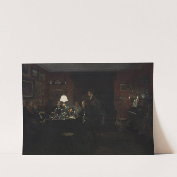 Evening Talk by Viggo Johansen