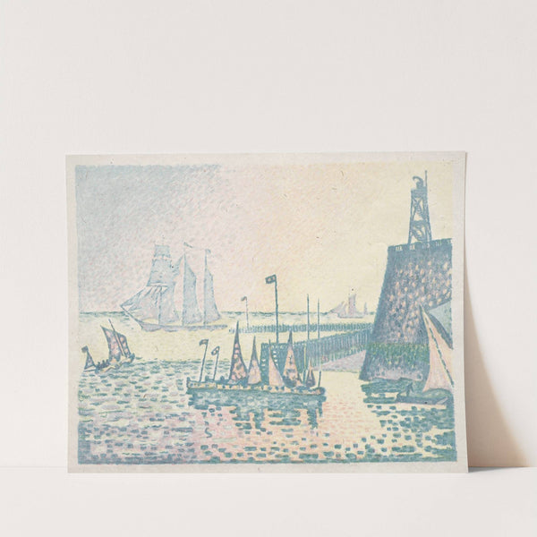 Evening, The Jetty at Vlissingen (1898) by Paul Signac