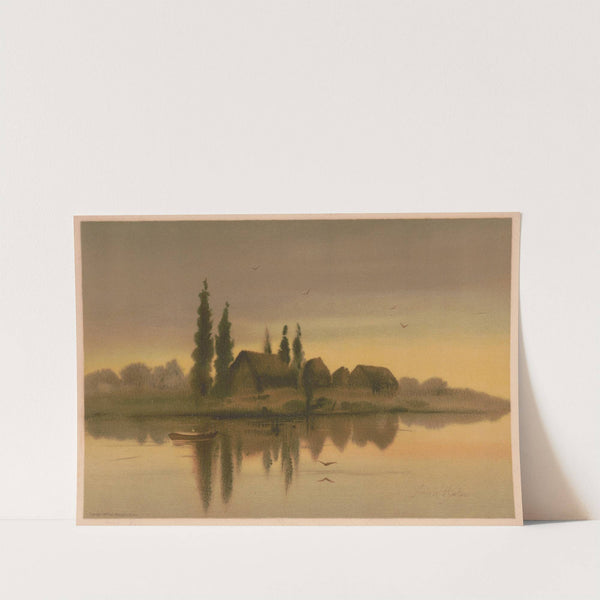 Evening twilight (1887) by Louis Kinney Harlow