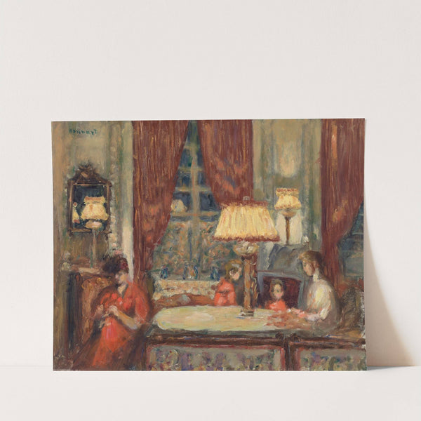 Evening Under the Lamps (La Soirée sous les lampes) by Pierre Bonnard