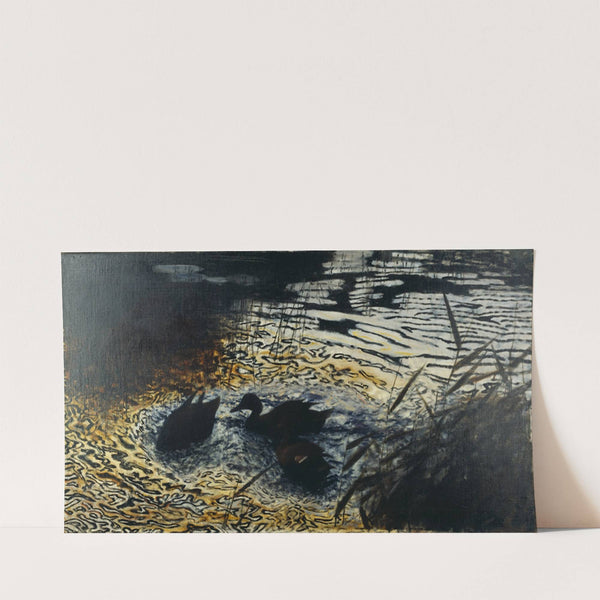 Evening Wild Ducks (The Leopard Skin) (1901) by Bruno Liljefors