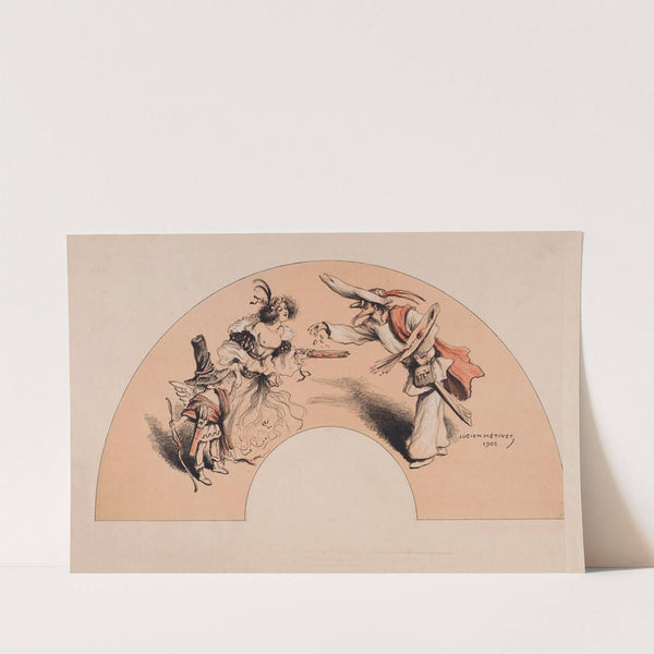 Eventail (1905) by Lucien Marie François Métivet