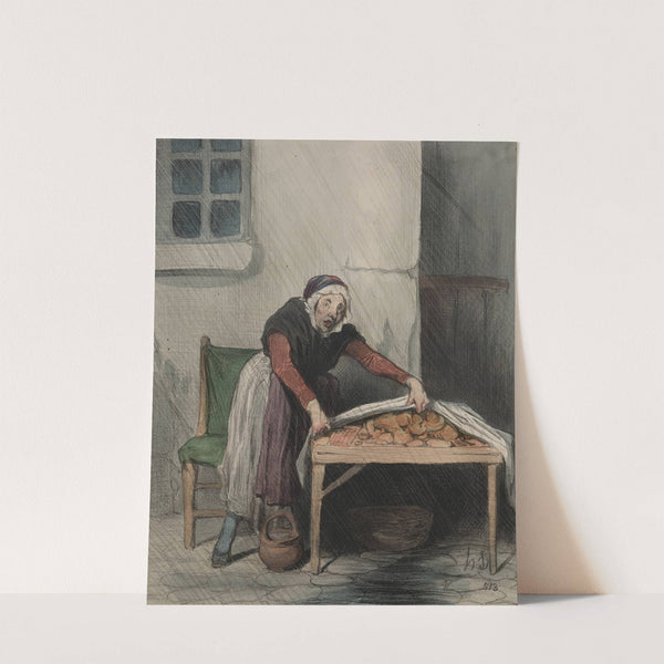 Every scalded fears cold water (1843) by Honoré Daumier