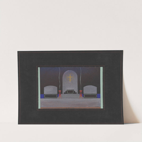 Everyman: Sketch no. 1 (Gravestones) (1934-1943) by Nels Astner