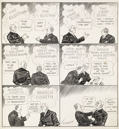 Ex-Gov. Cox Calls on the President (1921)