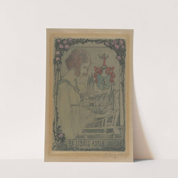 Ex Libris Adele Wolde II (1898) by Heinrich Vogeler