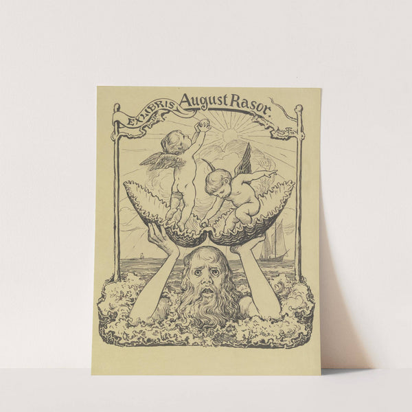 Ex libris August Rasor (1898) by Hans Thoma