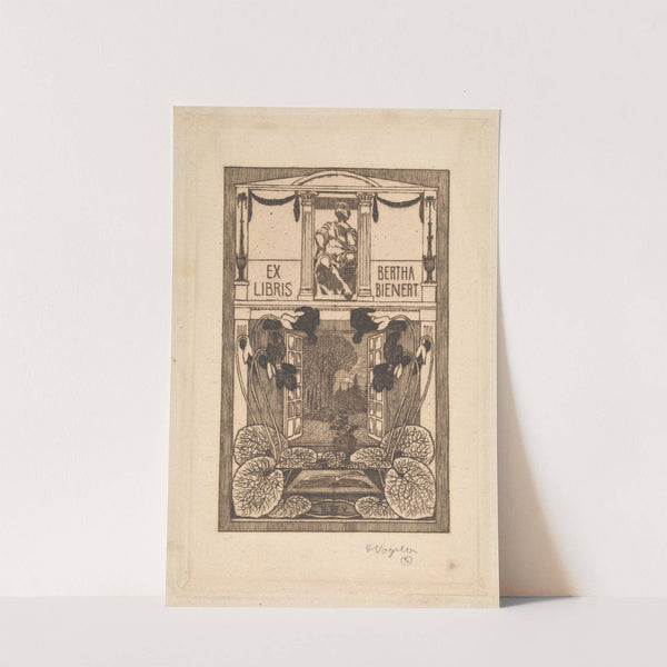 Ex Libris Bertha Bienert (1901) by Heinrich Vogeler