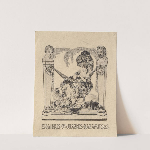 Ex Libris Dr. Joannis Karamitsas (1907) by Franz von Bayros
