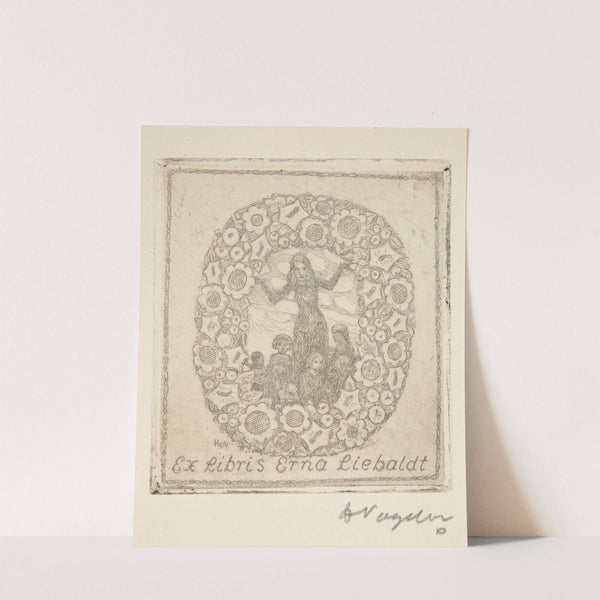 Ex Libris Erna Liebaldt (1922) by Heinrich Vogeler