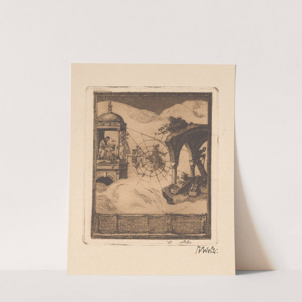 Ex Libris F. E. Welti (1902) by Albert Welti