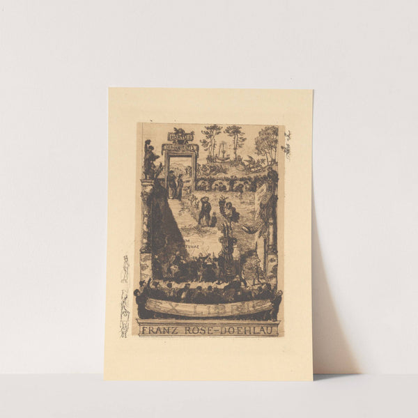 Ex Libris Franz Rose-Doehlau (1898) by Albert Welti